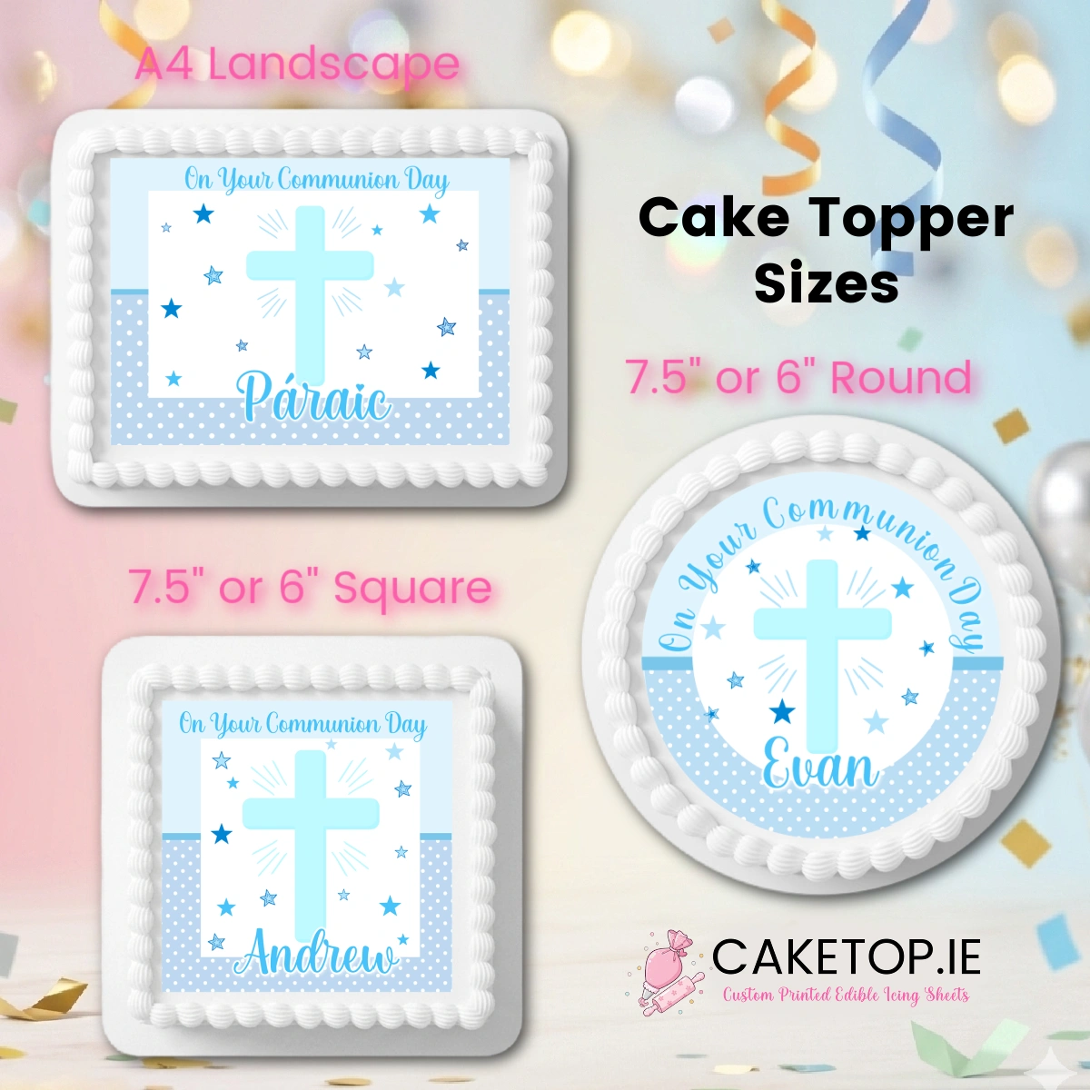 Communion Edible Cake Toppers Communion Edible Cake Toppers