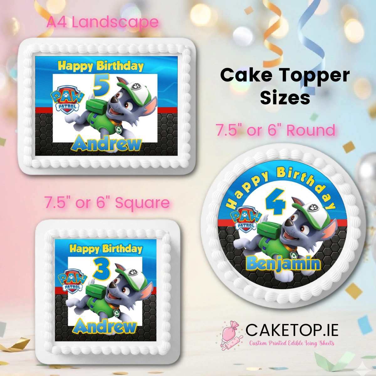 Paw Patrol Edible Cake Topper Paw Patrol Edible Cake Topper