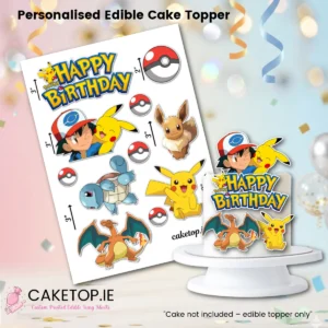 Pokemon Edible Cake Cutouts