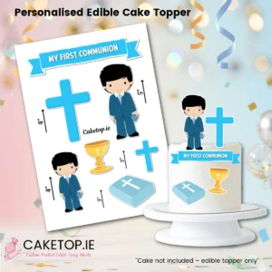 Communion Edible Cutout Cake Toppers