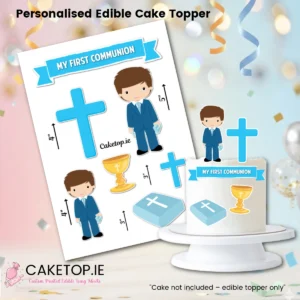 Communion Edible Cutout Cake Toppers