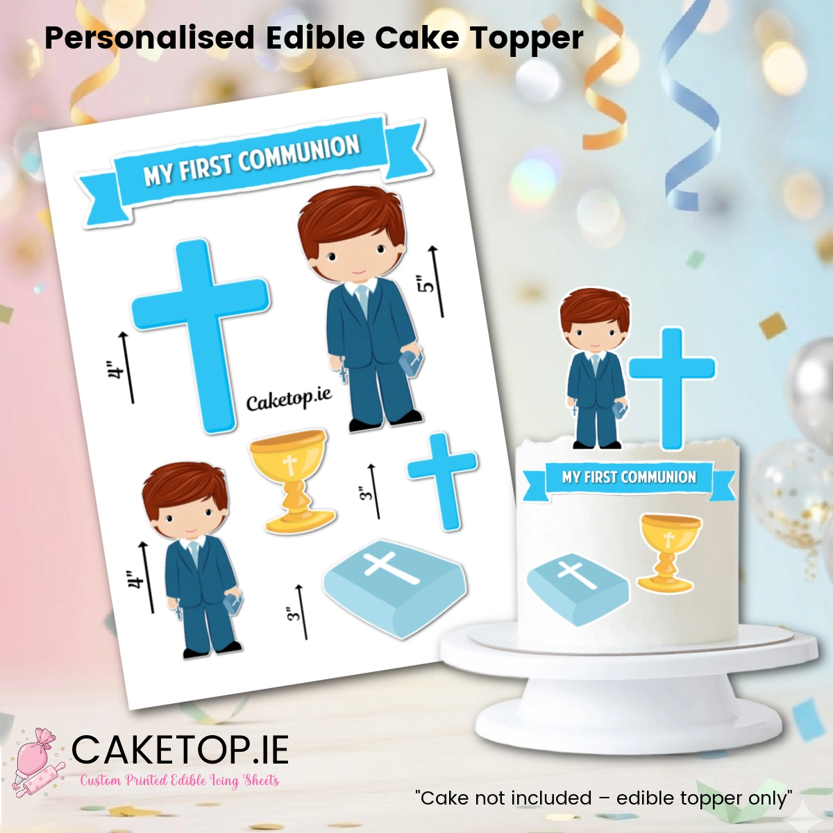 Communion Edible Cutout Cake Toppers Communion Edible Cutout Cake Toppers