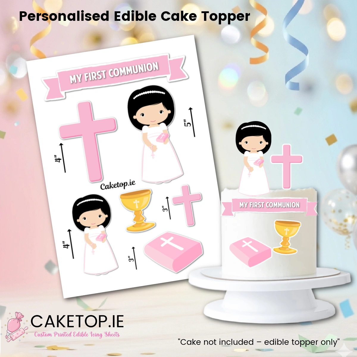 Communion Edible Cutout Cake Toppers Communion Edible Cutout Cake Toppers