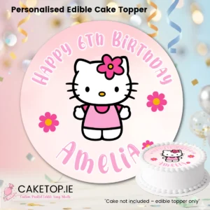 Hello Kitty Edible Cake Topper