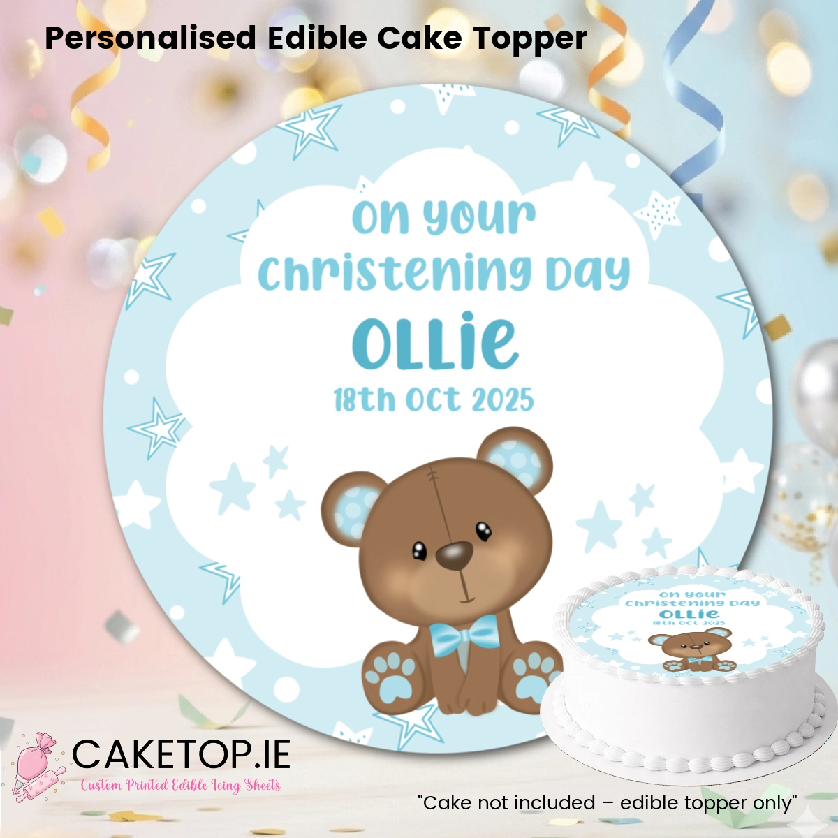 Baby Edible Cake Topper Baby Edible Cake Topper