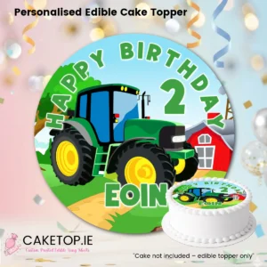 Tractor Edible Cake Topper