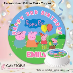 Peppa Edible Cake Topper