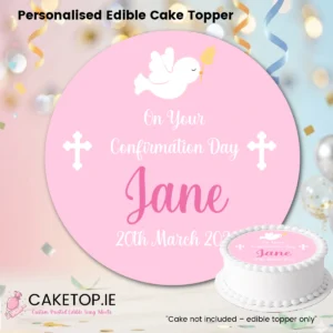 Confirmation Edible Cake Topper