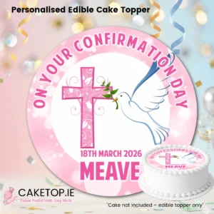Confirmation Edible Cake Topper