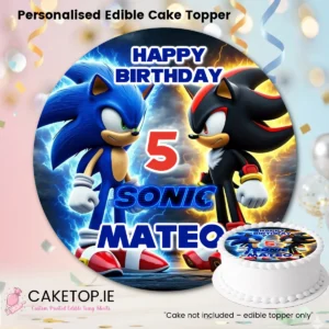 Sonic Edible Cake Topper