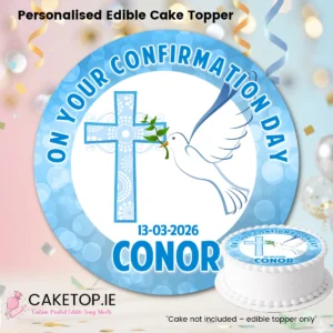 Confirmation Edible Cake Topper