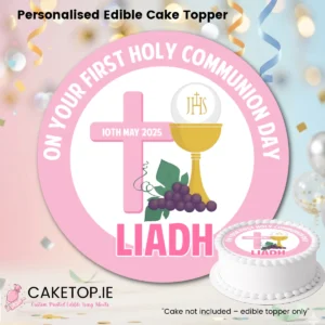 Communion Edible Cake Toppers