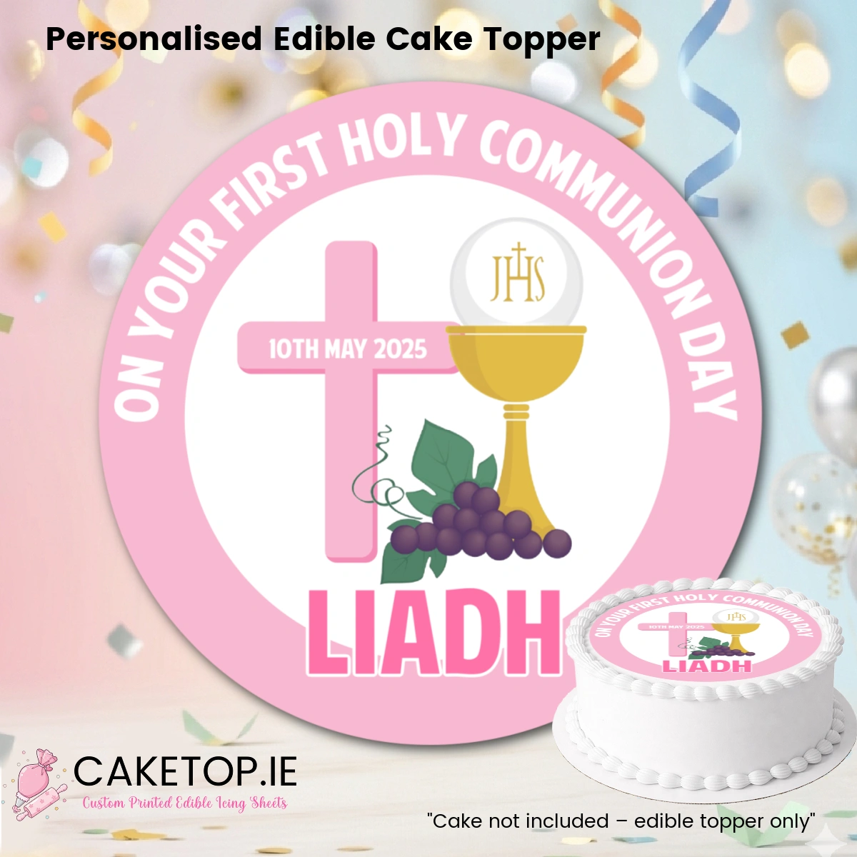 Communion Edible Cake Toppers Communion Edible Cake Toppers