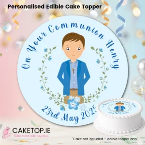 Communion Edible Cake Toppers