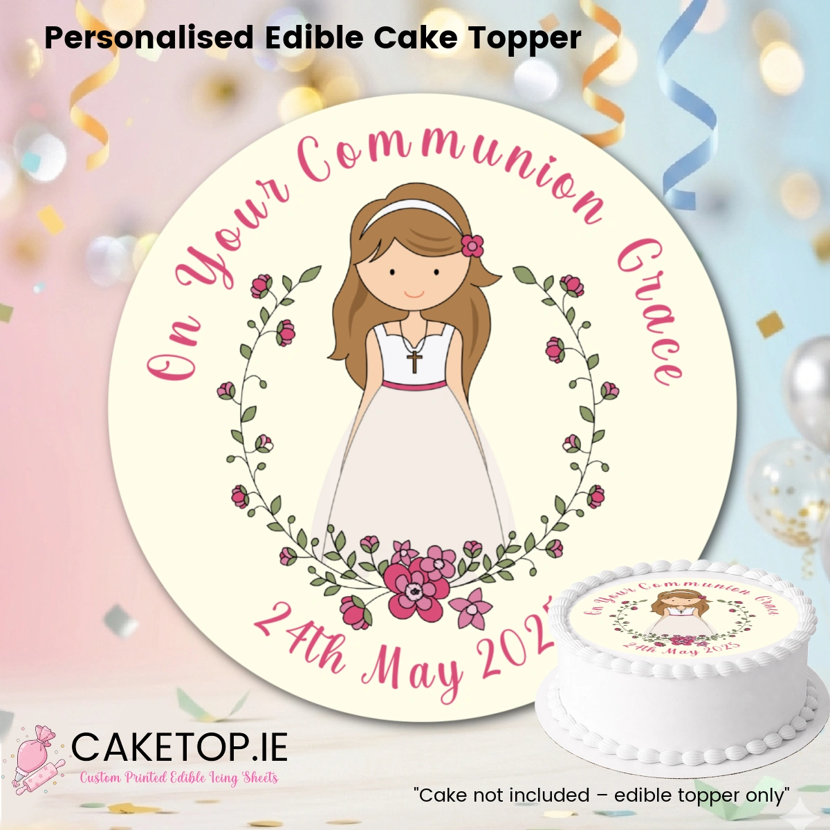 Communion Edible Cake Toppers Communion Edible Cake Toppers