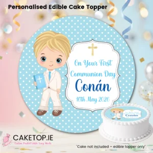 Communion Edible Cake Toppers