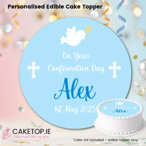 Confirmation Edible Cake Topper