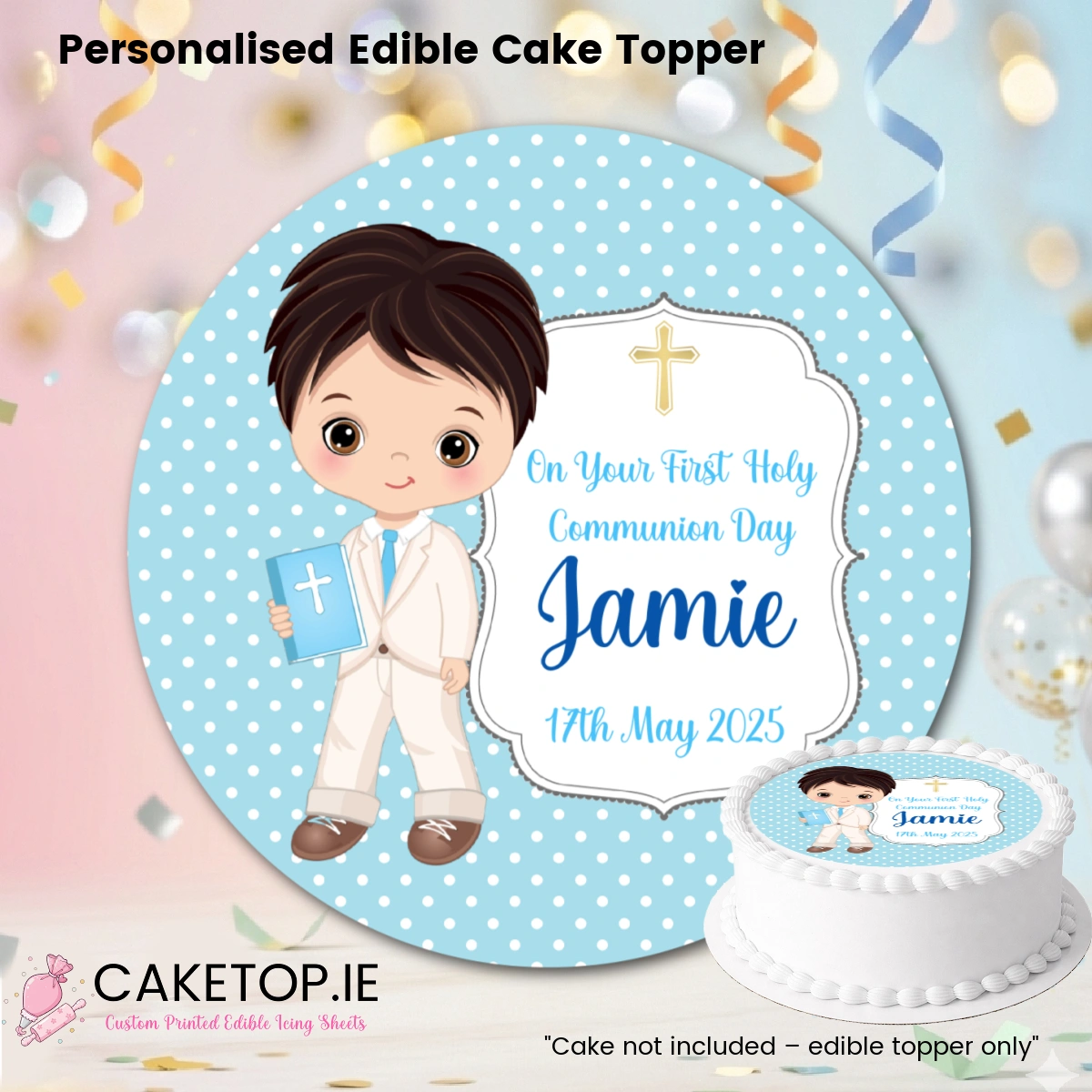 Communion Edible Cake Toppers Communion Edible Cake Toppers