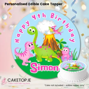 Dinosaur Edible Cake Topper