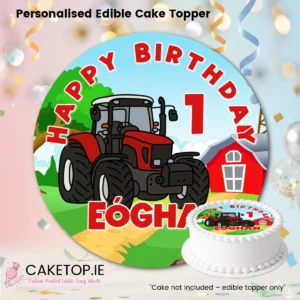 Tractor Edible Cake Topper