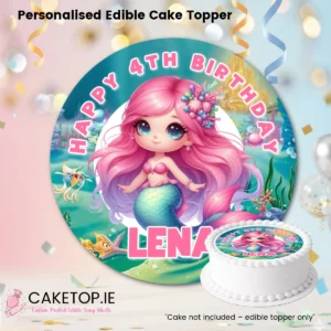 Mermaid Edible Cake Topper