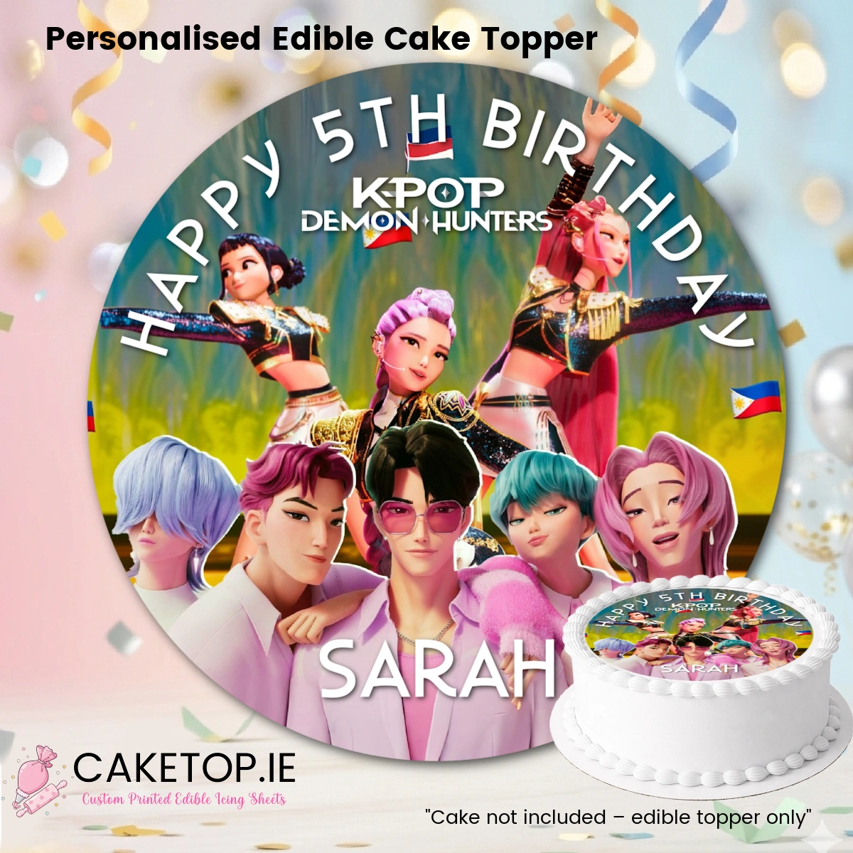 KPOP Edible Cake Topper KPOP Edible Cake Topper
