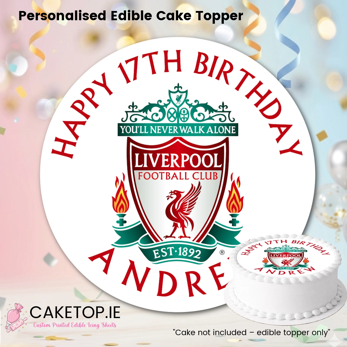 Liverpool Edible Cake Toppers Liverpool Edible Cake Toppers