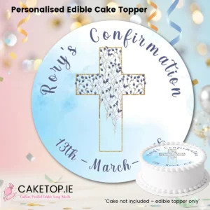 Confirmation Edible Cake Topper