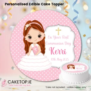 Communion Edible Cake Toppers