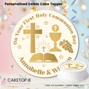 Communion Edible Cake Toppers