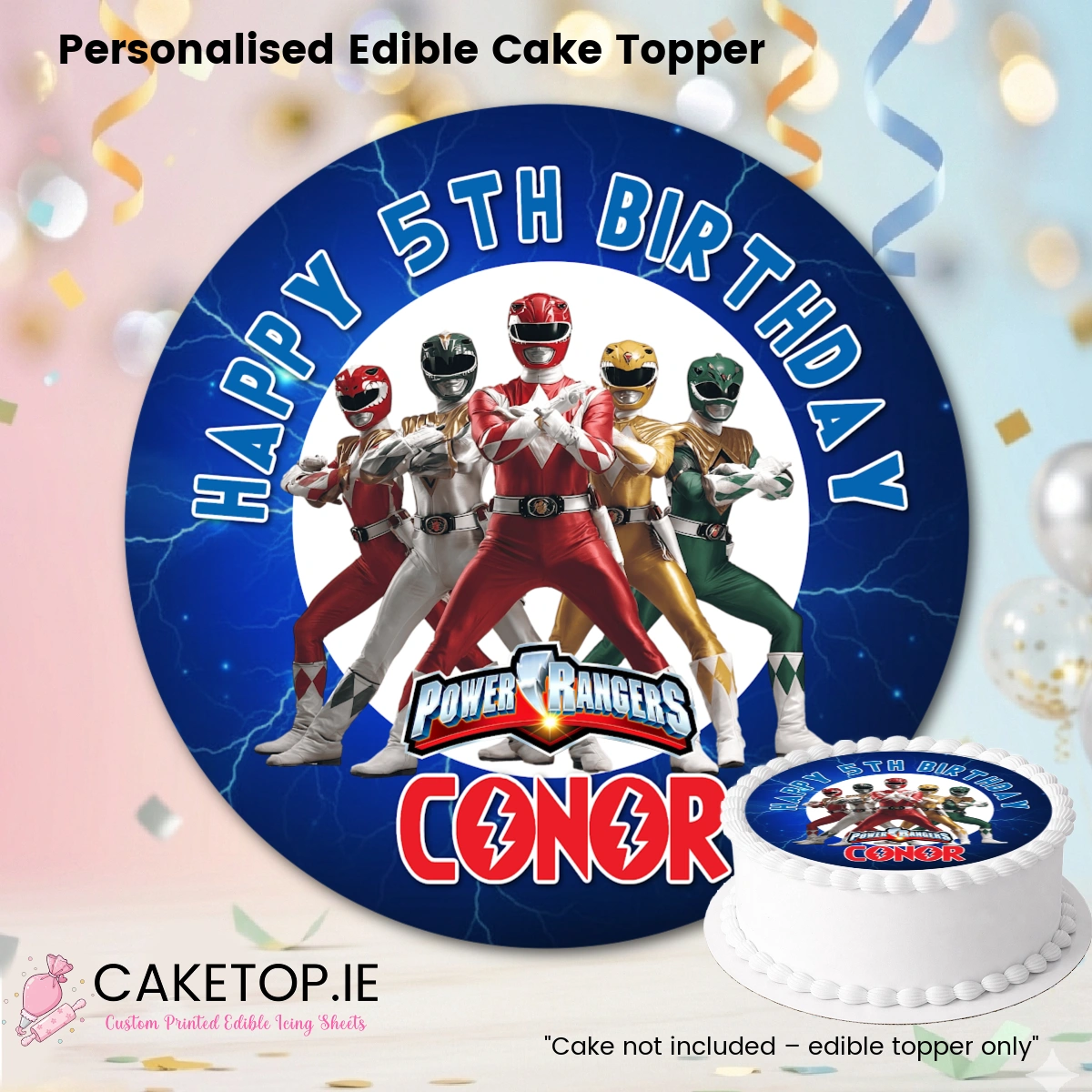 Power Rangers Edible Cake Toppers Power Rangers Edible Cake Toppers