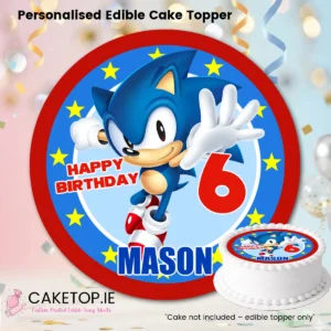 Sonic Edible Cake Topper