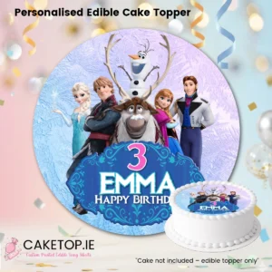 Frozen Edible Cake Topper