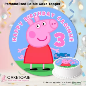 Peppa Edible Cake Topper