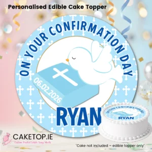 Confirmation Edible Cake Topper