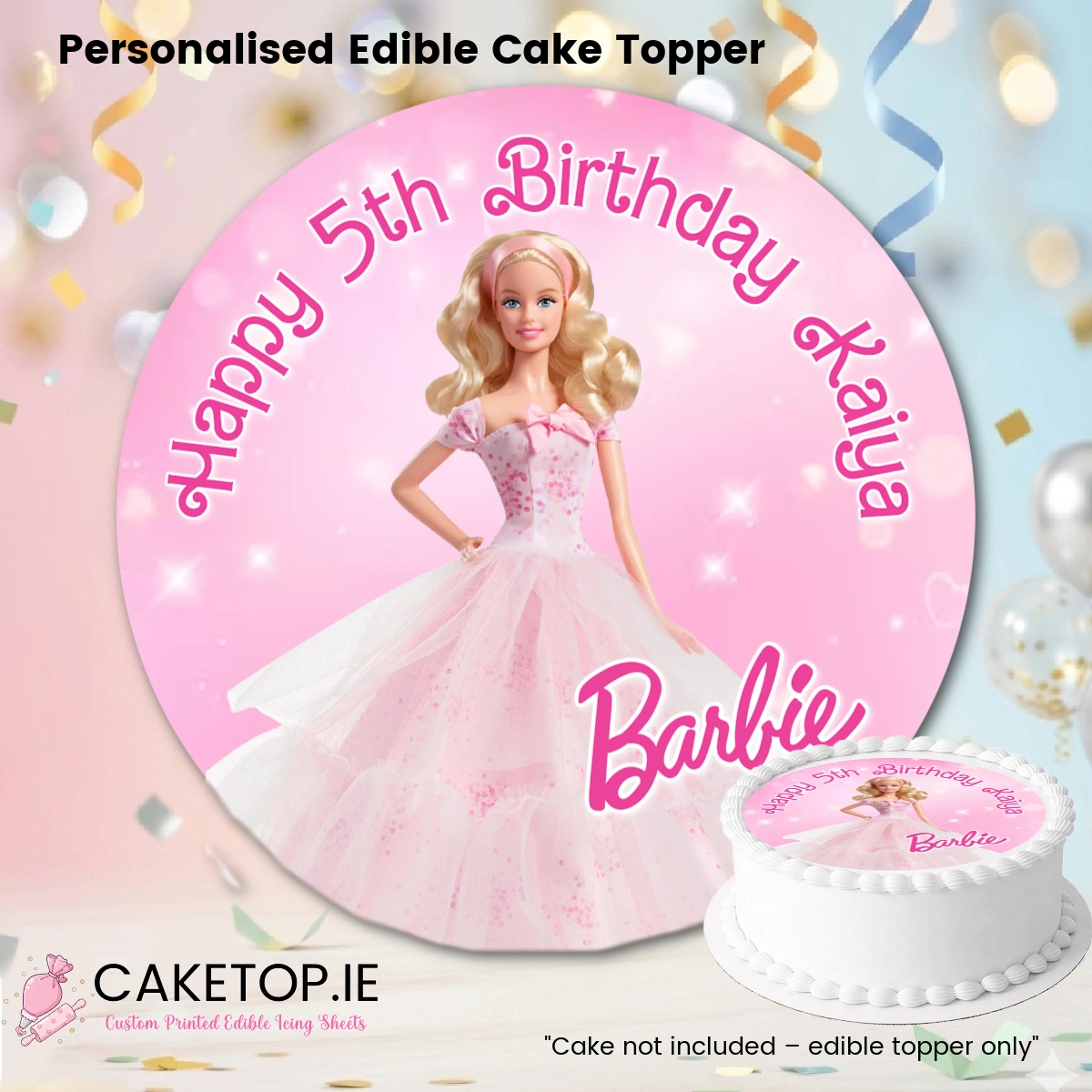Barbie Edible Cake Topper Barbie Edible Cake Topper