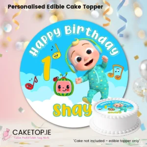 Cocomelon Edible Cake Topper