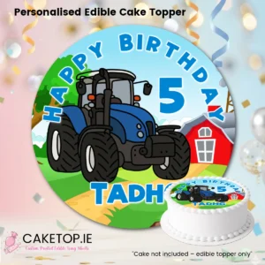 Tractor Edible Cake Topper
