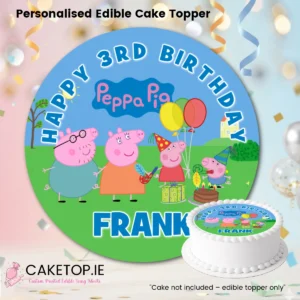 Peppa Edible Cake Topper