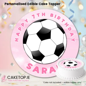 Football Edible Cake Toppers