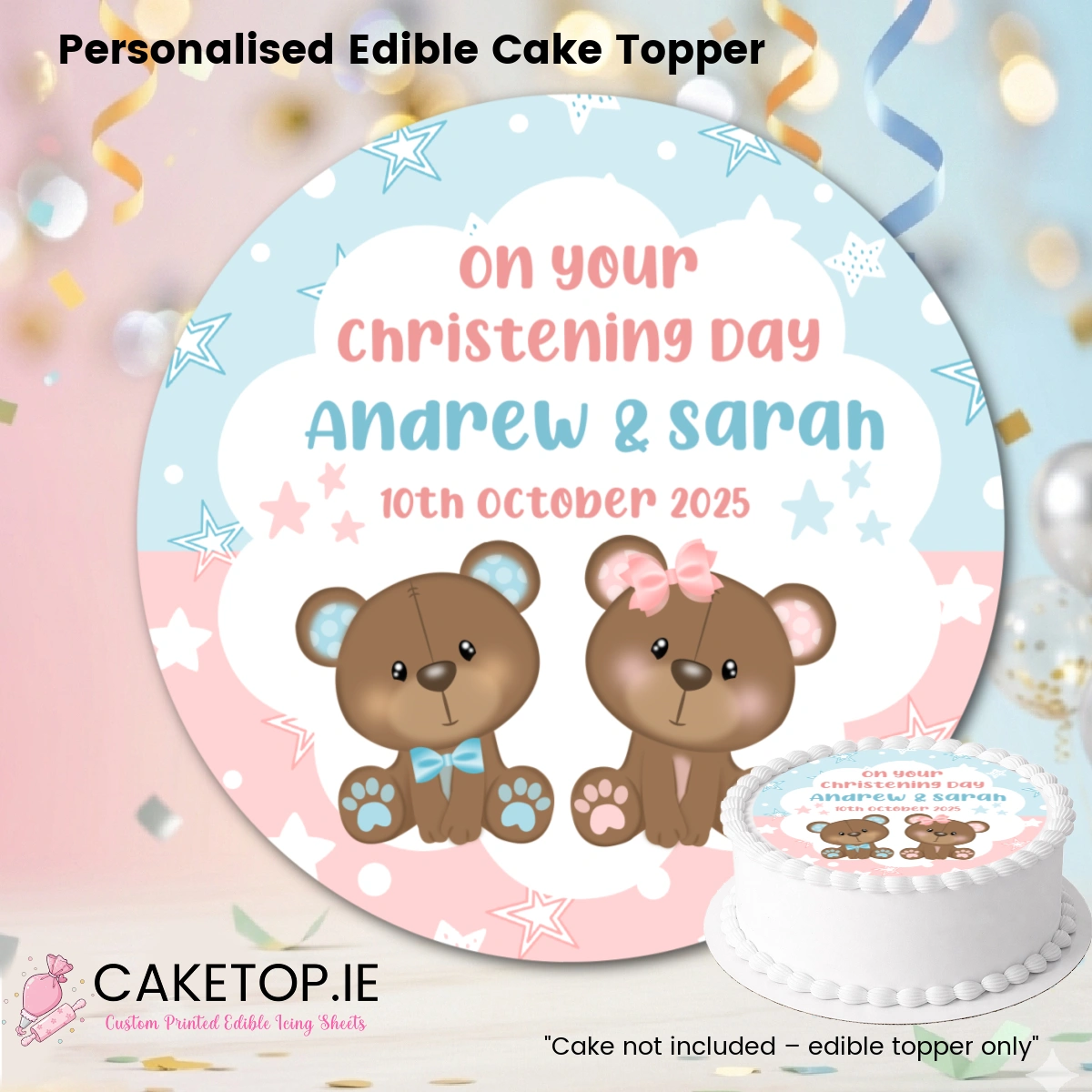 Baby Edible Cake Topper Baby Edible Cake Topper