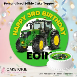 Tractor Edible Cake Topper