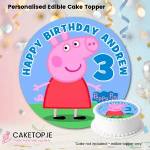Peppa Edible Cake Topper