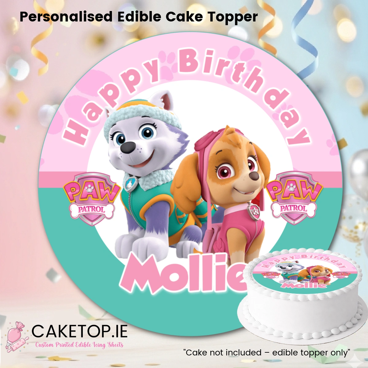 Paw Patrol Edible Cake Topper Paw Patrol Edible Cake Topper