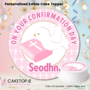 Confirmation Edible Cake Topper