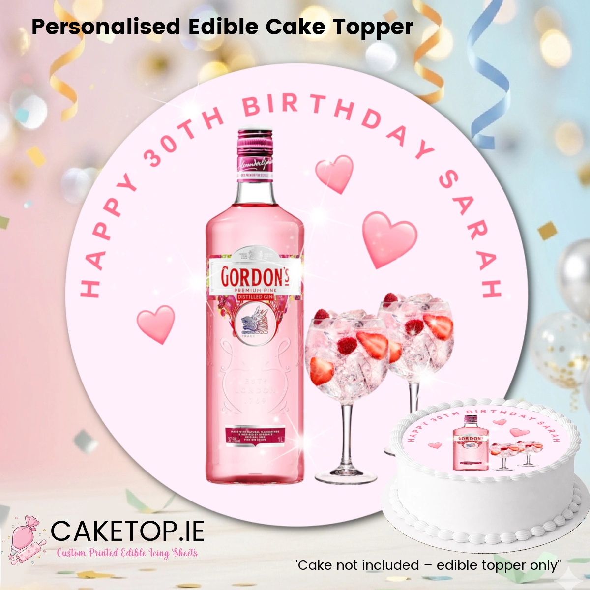 Alcohol Edible Drinks Topper Alcohol Edible Drinks Topper