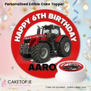 Tractor Edible Cake Topper
