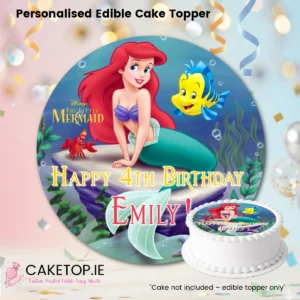 Mermaid Edible Cake Topper