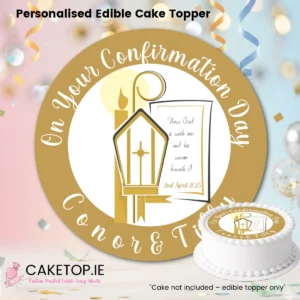 Confirmation Edible Cake Topper