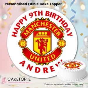 Manchester United Edible Cake Topper